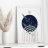 Lot de 3 oeuvres d'art murales bleues et beiges, – Image 4