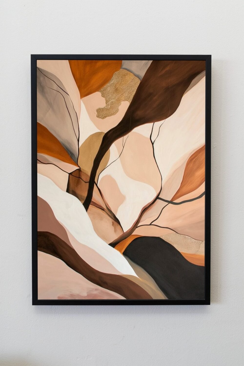 Art mural marron neutre beige – Image 6