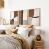 marron et beige, grande oeuvre d'art abstraite – Image 4